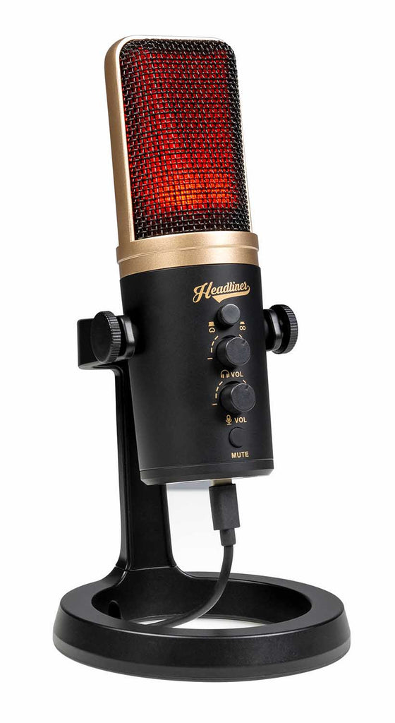 Headliner HL90510 Roxy Stereo USB Condenser Microphone - Podcast