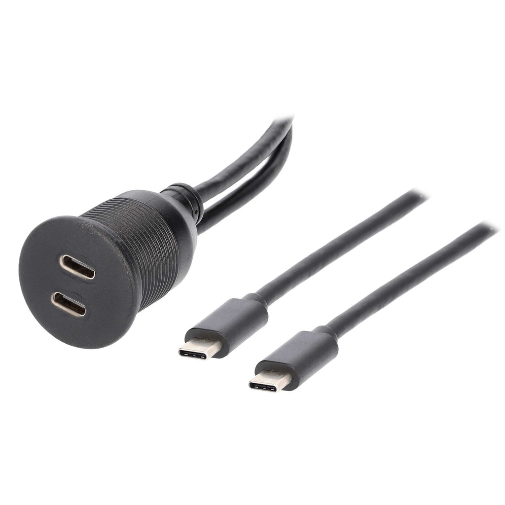 Metra 40-TY11-EXT Dual USB-C Charge And Data Flush Mount - Retail Pack