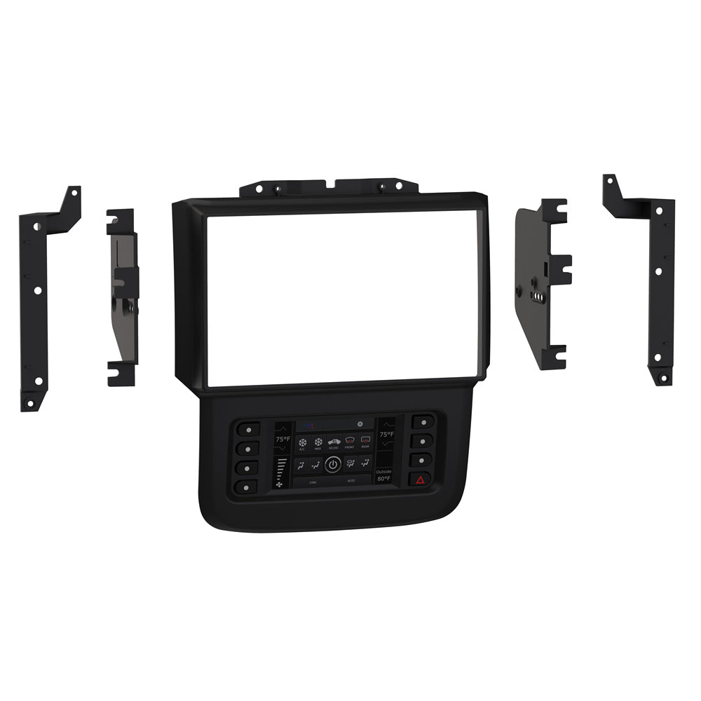 Metra 108-CH2B Double-DIN Car Stereo Dash Kit - Compatible Fits for RAM 1500 / 2500 / 3500 /4500 / 5500 2013-2017