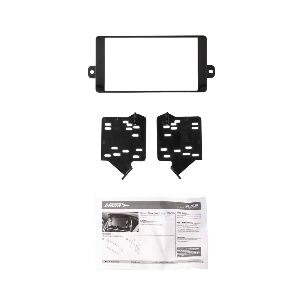 Metra 95-7020 Double-DIN Car Stereo Dash Kit - Compatible Fits for Mitsubishi Eclipse Cross ES 2018-2023