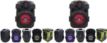 Charger l'image dans la galerie, 2 MR DJ PSE80BT 8" Portable Bluetooth Active Speaker Rechargeable Battery Party Speaker 1200 Watts