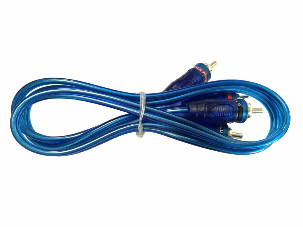 MK Audio 15' RCA Stereo Plug Cable 2 Male to 2 Male Car Stereo Marine Home Audio