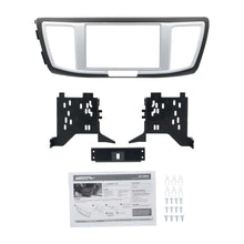 Load image into Gallery viewer, Metra 95-7804B Double-DIN Car Stereo Dash Kit - Compatible Fits for Honda Accord 13-17 Black W/ Silver Trim
