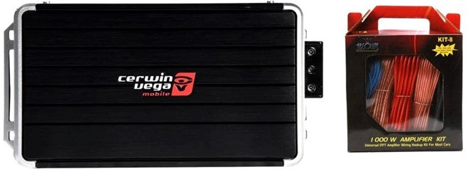 Cerwin Vega B51 Stealth Bomber 1-Channel Class-D Mono Block Amplifier + 8G Amp Kit