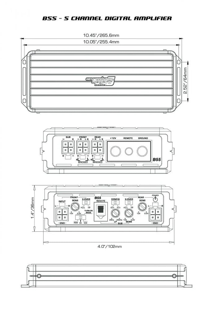 Cerwin Vega B55 Stealth Bomber 5-Channel Class-D Full Range Amplifier
