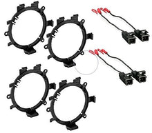 Load image into Gallery viewer, 2 Pairs GMSB345 5-1/4&quot; to 6-1/2&quot; GM Speaker Bracket Adapter Metra 72-4568 Wiring Harness