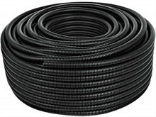Load image into Gallery viewer, American Terminal 20 Ft 1/4" Split Wire Loom Conduit Polyethylene Tubing Black Color Sleeve Tube