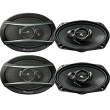 Load image into Gallery viewer, 2 Pair Pioneer TS-A6960F 6x9&quot; 4-Way 450Watt Coaxial Car Audio Speakers