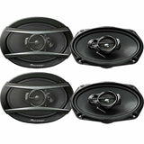 2 Pair Pioneer TS-A6960F 6x9