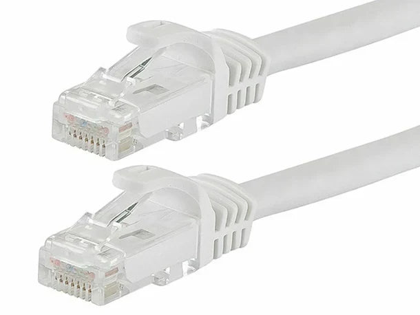 4 American Terminal EPC3WH 3' Cat6 patch cableCat6a Ethernet network patch cable RJ45 23AWG 600M solid copper wire 3' White