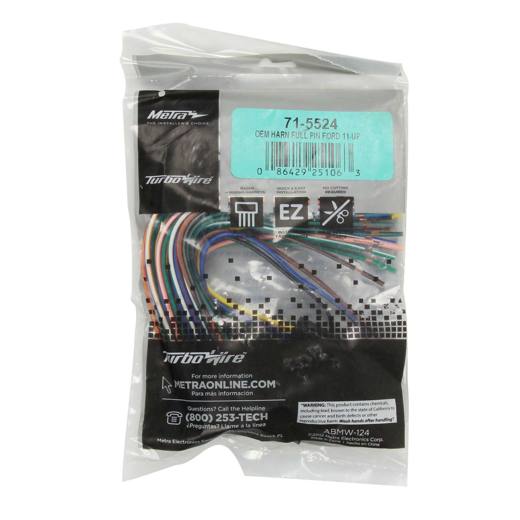 Metra 71-5524 OEM Harness Compatible Fits for Ford Lincoln 2011-Up