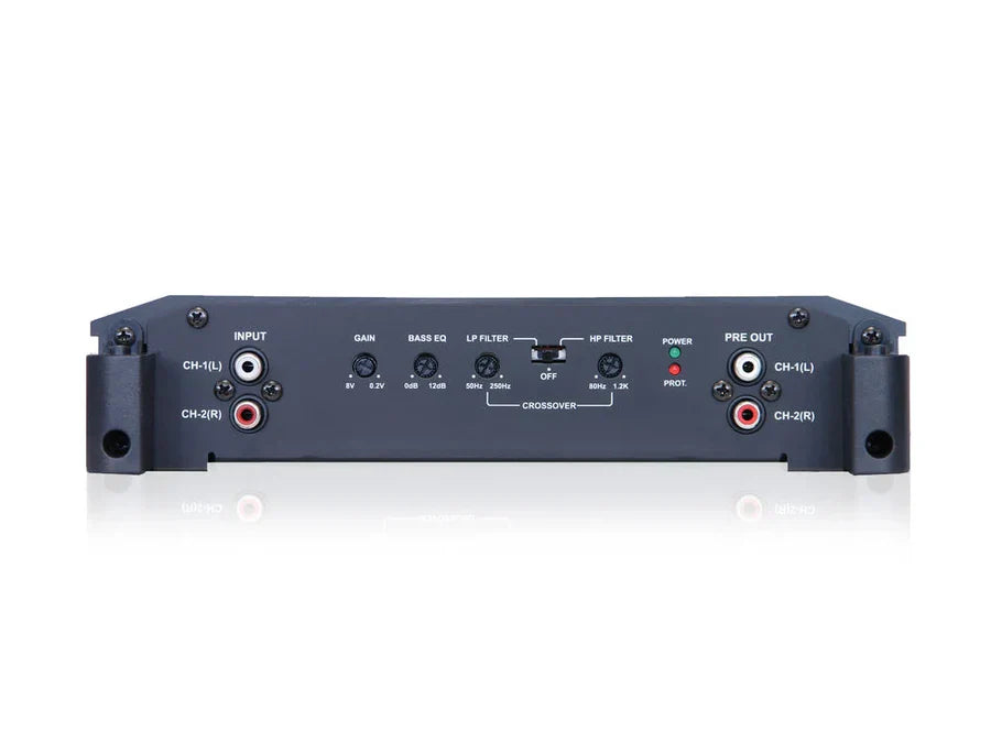 Alpine BBX-T600 2 Channel Car Audio Amplifier & 2 300W 6-1/2" Component Speakers