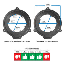 Charger l'image dans la galerie, Metra 82-5608 Speaker Adapter Compatible Fits for Transit 2015-UP - 6 to 6.75 inch Rear