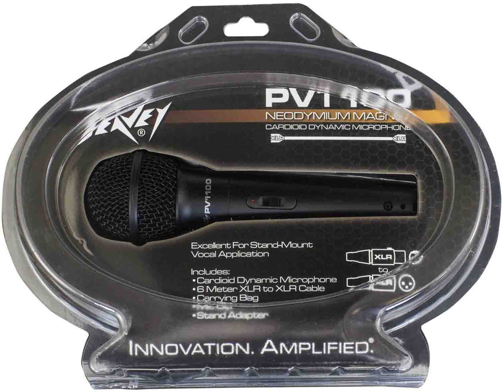 Peavey PVI 100 XLR Dynamic Cardioid Microphone with XLR Cable