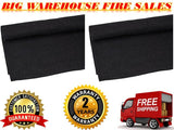 2 Absolute C10BK 10' Long 4' Wide Black Carpet for Speaker Sub Box Carpet