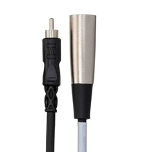 Charger l&#39;image dans la galerie, Hosa XRM-105, RCA Male to 3-Pin XLR Male Unbalanced Interconnect Cable - 5 Feet