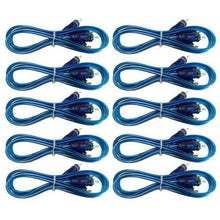 Charger l'image dans la galerie, Absolute 10 Pack 15 Feet 2 CH RCA Interconnect Cable Wire for Marine, Car Amplifier Stereo or Home Audio