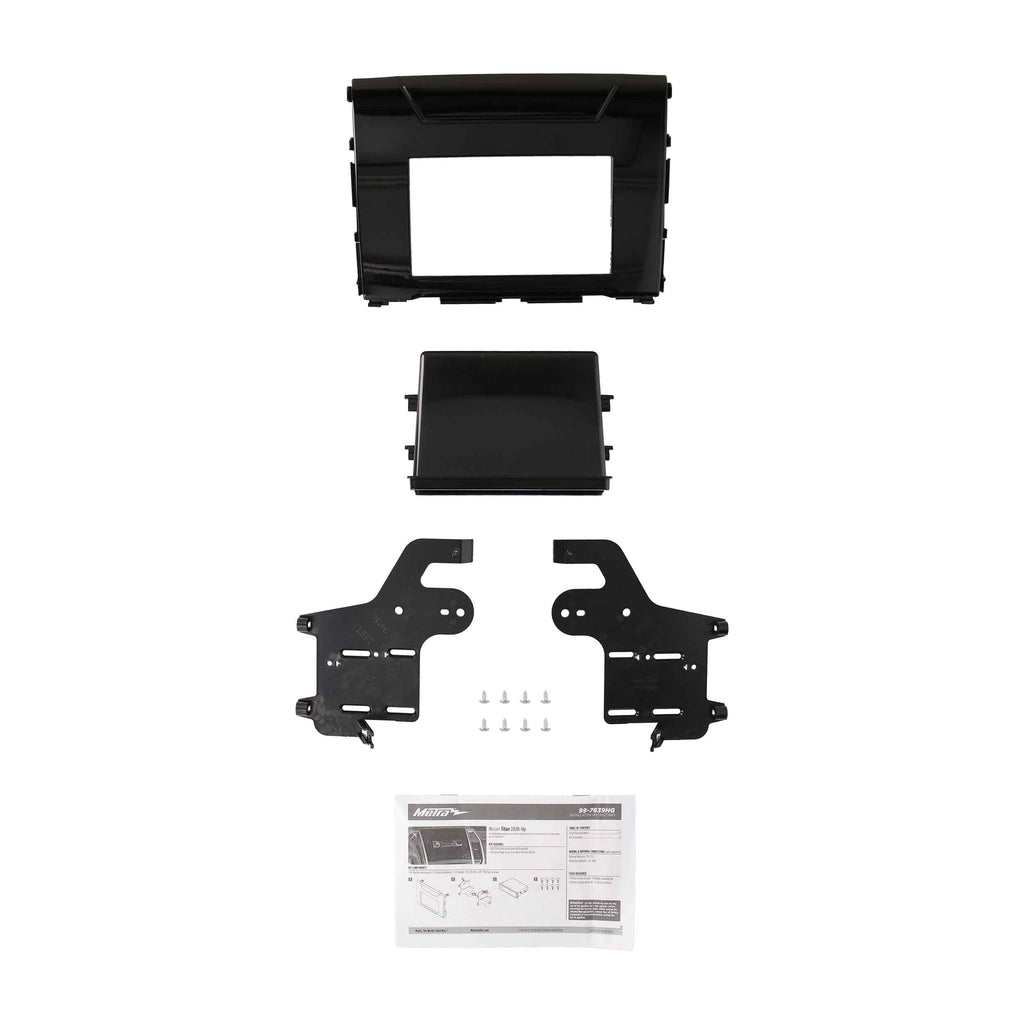 Metra 99-7639HG Double-DIN Car Stereo Dash Kit - Compatible Fits for Nissan Titan 2020-Up