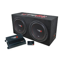 Load image into Gallery viewer, Cerwin Vega BKX212S XED Series Dual 12" Sealed Enclosure &amp; Amplifier Bass Package