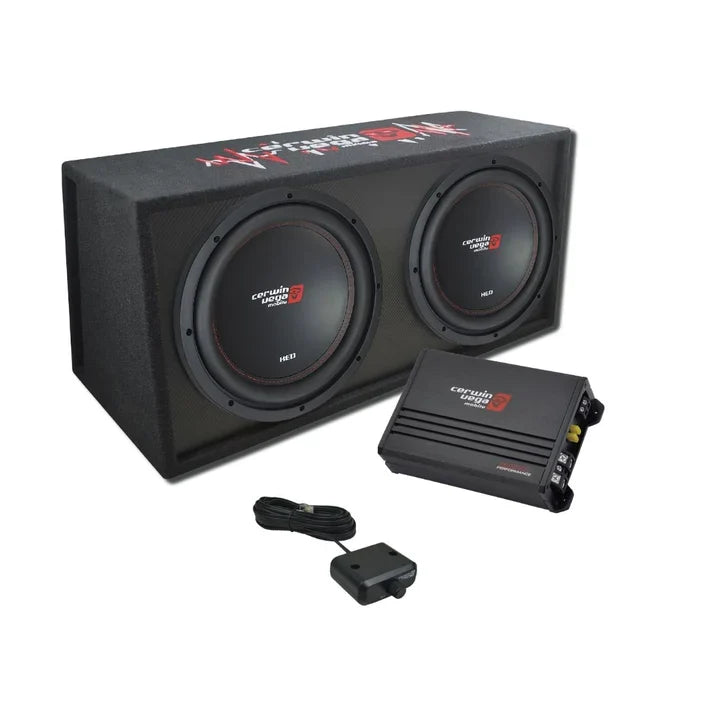 Cerwin Vega BKX212V XED Series Dual 12" Vented Enclosure & Amplifier Bass Package