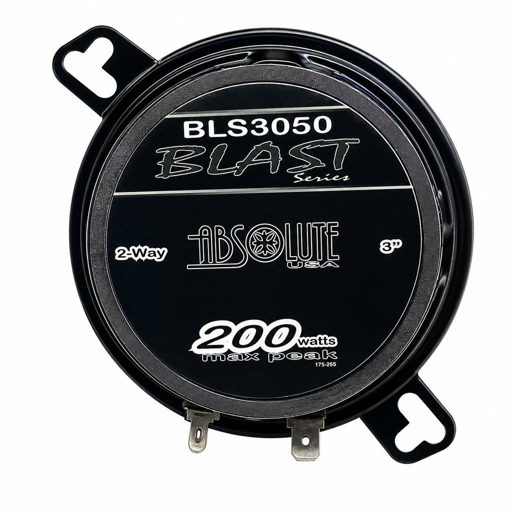 2 Pair Absolute BLS-3050 3.5" 2-Way 200W Full-Range Coaxial Car Speakers