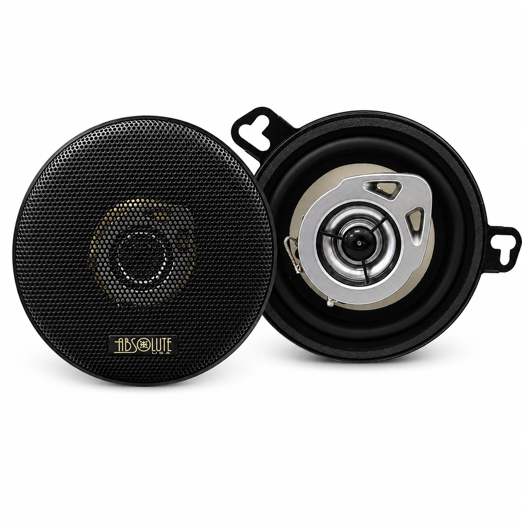 2 Pair Absolute BLS-3050 3.5" 2-Way 200W Full-Range Coaxial Car Speakers