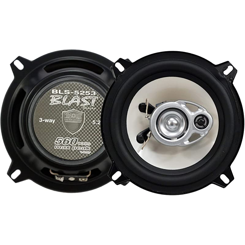 Absolute BLS-5253 Blast Series 5.25 Inches 3 Way Car Speakers 560 Watts