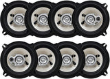 4 Pair Absolute BLS-5253 Blast Series 5.25 Inches 3 Way Car/Marine/ATV/UTV Speakers 560 Watts