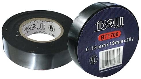 Absolute KIT4-25RBT-AGU 50 Feet 25' Red 25' Black 4 Gauge Power Wire AGU Tape