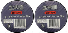 Load image into Gallery viewer, 2) Absolute BT1700 3M Qualit General Purpose Vinyl Electrical Tape 3/4" x 60 ft.