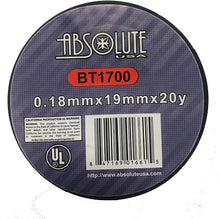 Charger l&#39;image dans la galerie, Absolute BT1700 3M Quality General Use 0.18mm x 3/4&quot; x 20 Yard Electrical Vinyl Tape 3/4&quot; x 60&#39;