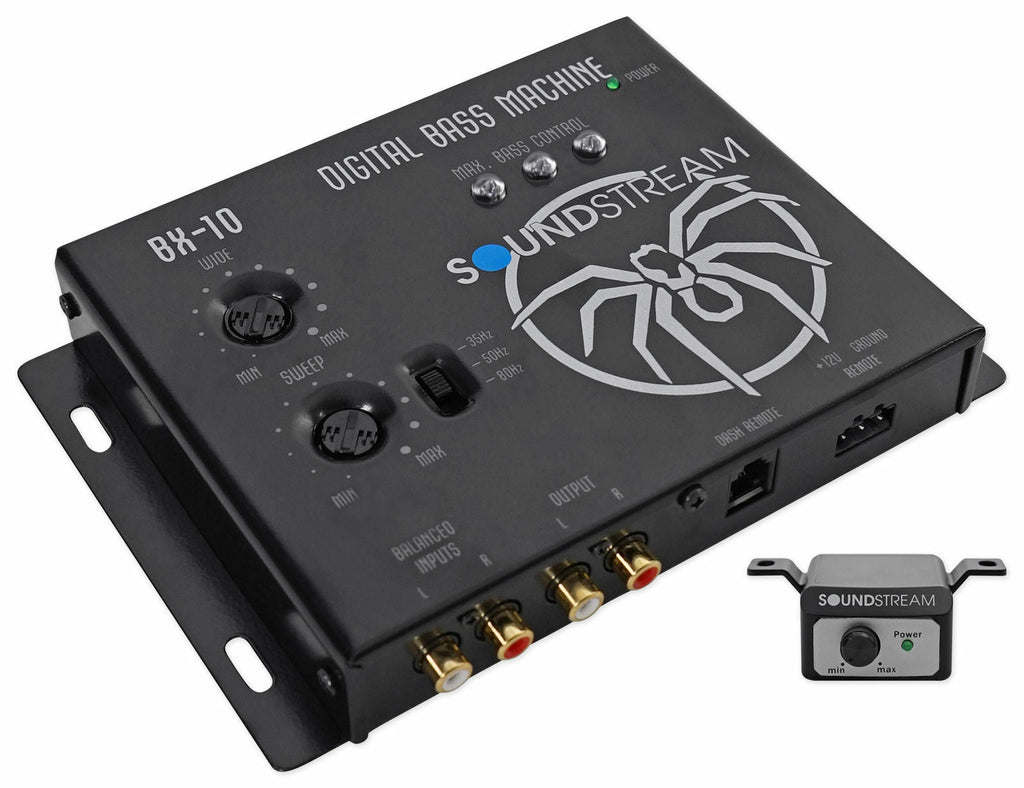 Soundstream BX-10 Digital Bass Reconstruction Processor with Remote+ Free Absolute Electrical Tape+ Phone Holder