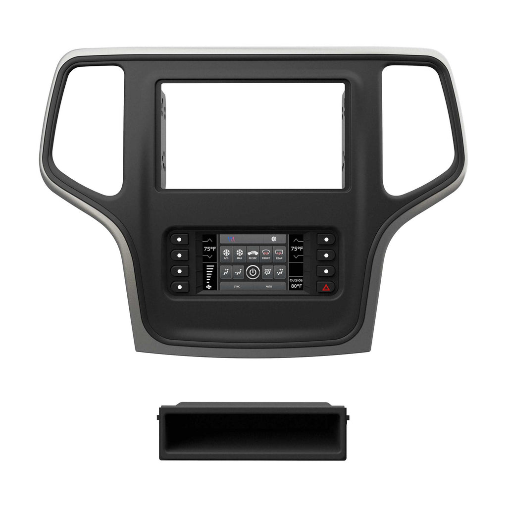 Metra 99-6536S Silver Trim TurboTouch Kit - Compatible Fits for Jeep Grand Cherokee 2014-2021