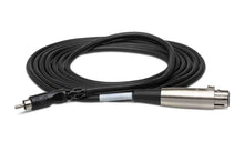 Charger l&#39;image dans la galerie, Hosa XRF-105, XLR3F to RCA Unbalanced Interconnect Cable - 5 Feet