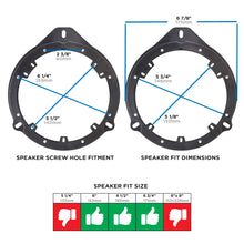 Load image into Gallery viewer, Metra 82-9101 Speaker Adapter 6 to 6 3/4in - Compatible Fits for AUDI A3 A4 2000-2010