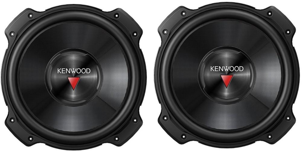 2 Kenwood KFC-PS2516W 10" Shallow Subwoofer<br/> Shallow Design Car subwoofer enclosure 10" (25 cm) 1300 W 4 Ω