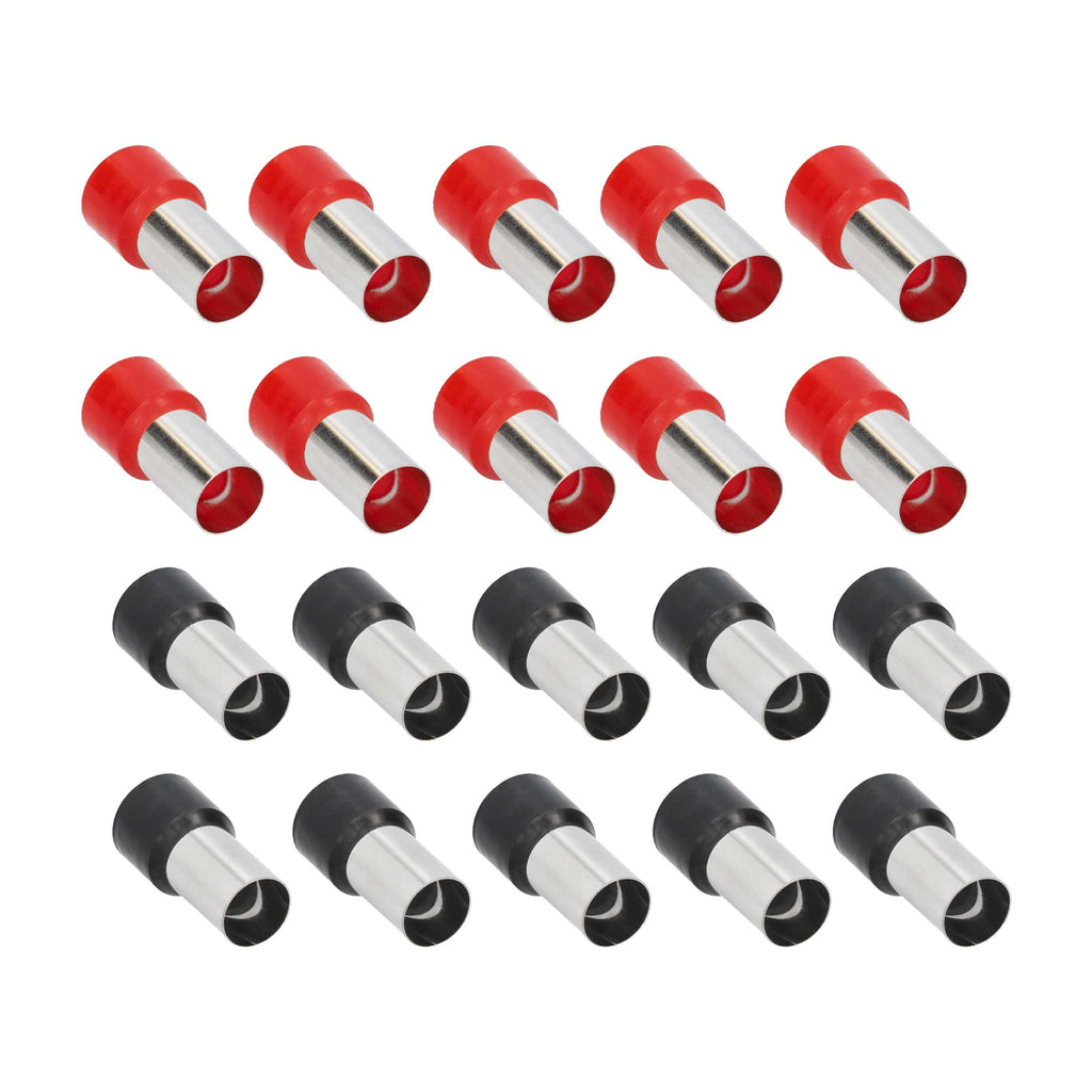 Tsunami TSX-0GA-FERR 20-Piece Red and Black 0/1GA Ferrules - Refill Pack