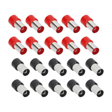 Charger l'image dans la galerie, Tsunami TSX-0GA-FERR 20-Piece Red and Black 0/1GA Ferrules - Refill Pack