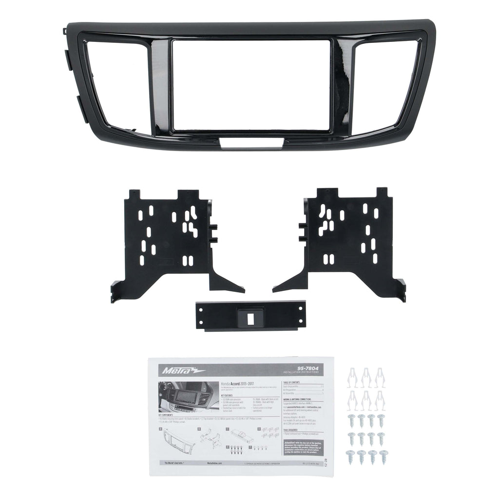 Metra 95-7804HG Double-DIN Car Stereo Dash Kit - Compatible Fits for Honda Accord 2013-2017