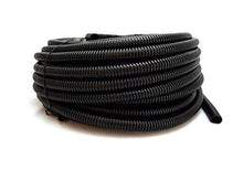 Charger l&#39;image dans la galerie, 100 Feet 1/4&quot; Split Loom - Tubing Wire Conduit Hose Cover Auto Home Marine Black