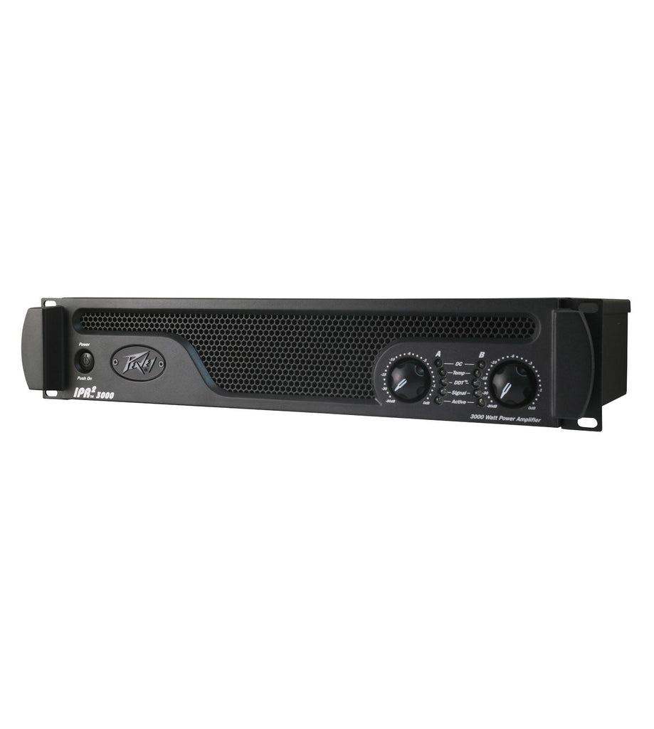 Peavey IPR 2 3000 2-Channel Lightweight 3000W Power Amplifier +PVI100XLR Mic+2 Speaker Cables