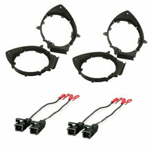 Load image into Gallery viewer, 2 Metra 82-3006 Car Door Speaker Adapter 6.5" 6.75" for Cadillac Chevrolet GMC + 72-4568 Speaker Harness