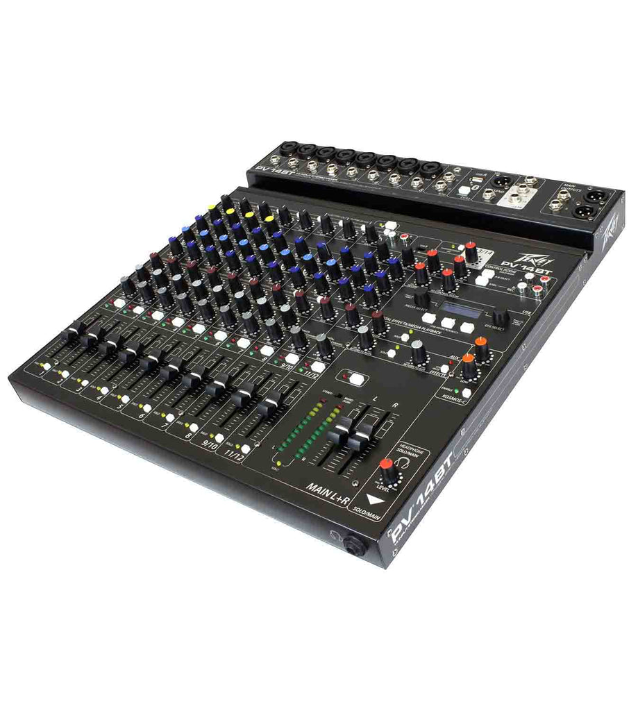 Peavey PV 14 BT 120US Compact 14 Channel Mixer with Bluetooth