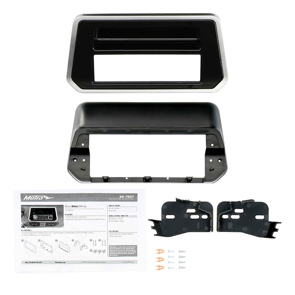 Metra 99-7637 Single-DIN Car Stereo Dash Kit - Compatible Fits for Nissan Altima 2019-Up