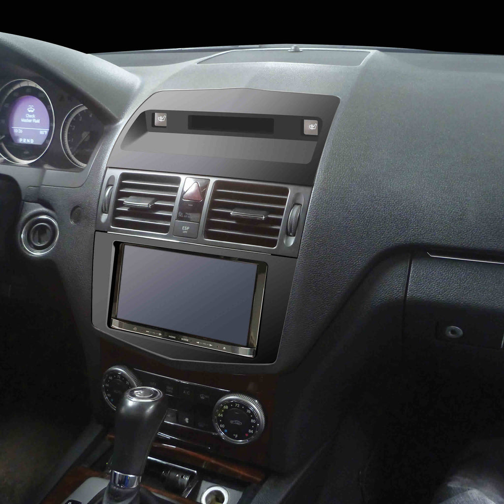 Metra 95-8733B Double-DIN Car Stereo Dash Kit - Compatible Fits for Mercedes-Benz C-Class 2008-2011 (W204)