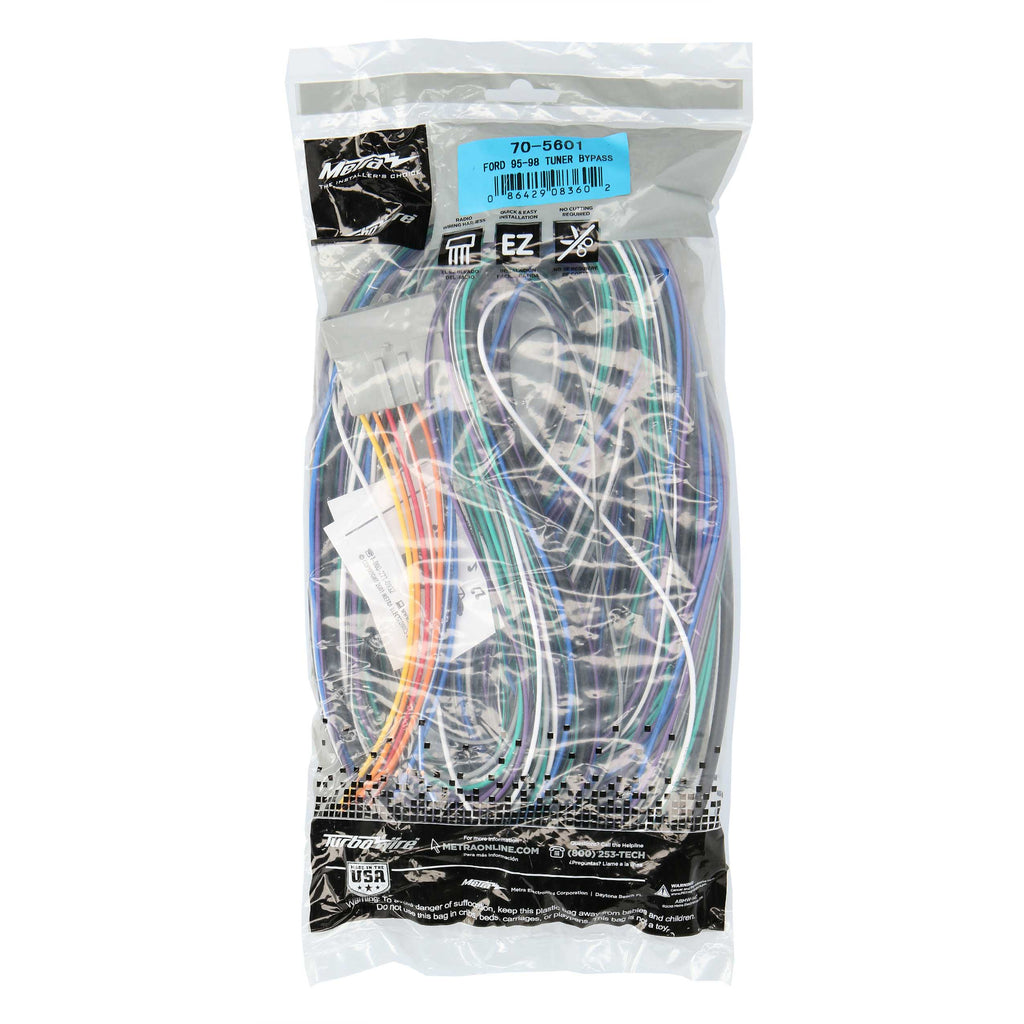 Metra 108-TO2B Tuner Bypass Harness - Compatible Fits for Ford / Lincoln / Mercury 1995-1997