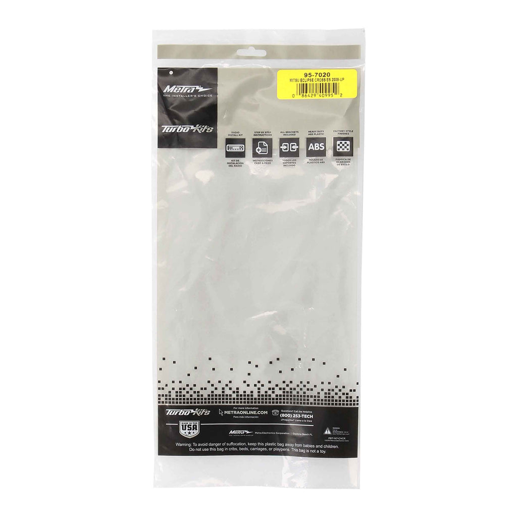 Metra 95-7020 Double-DIN Car Stereo Dash Kit - Compatible Fits for Mitsubishi Eclipse Cross ES 2018-2023