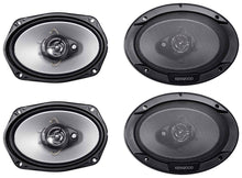 Load image into Gallery viewer, 4 Kenwood KFC-6966S 1600 Watt 6x9&quot; 3-Way Car Stereo Speakers