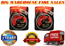 Load image into Gallery viewer, 2 Absolute Kit 0 Complete 0 Gauge Amplifier Amp Kit with RCA Interconnect Cable
