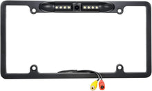 Load image into Gallery viewer, KENWOOD DDX392 NIGHT VISION - COLOR REAR VIEW CAMERA BLACK LICENSE PLATE FRAME